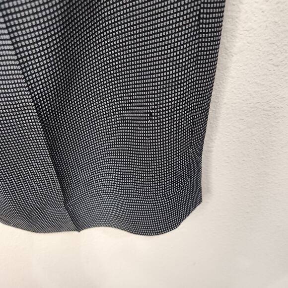 Alex Garfield Geometric Wide Leg Trouser Pants Black Flat Fronts Size 4 - Picture 11 of 11